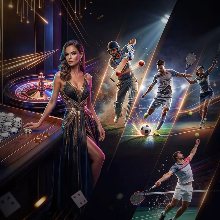 Live dealer blackjack table with chips